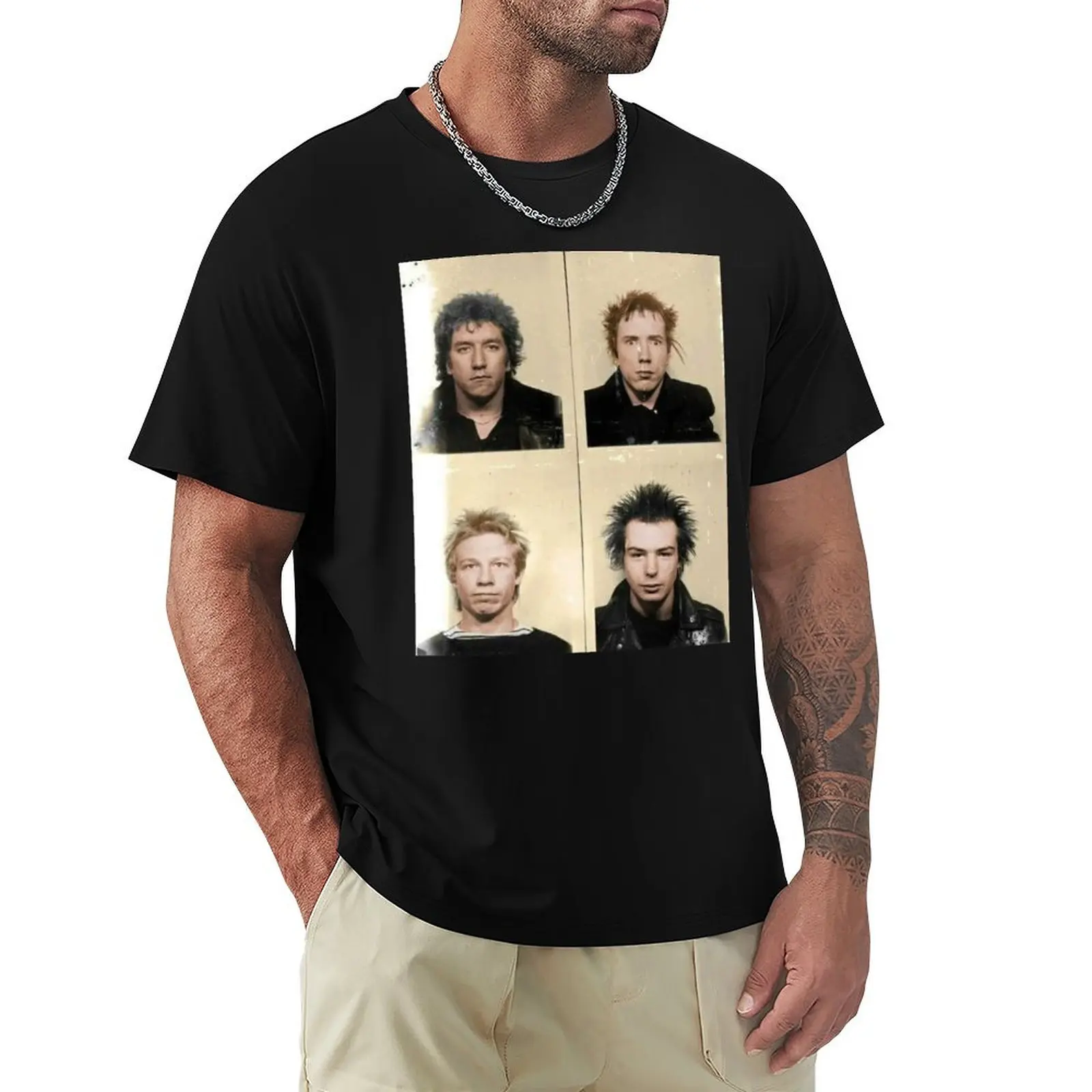 Jones, Rotten, Cook & Vicious. T-Shirt Trendy Casual Short Sleeve Shirt