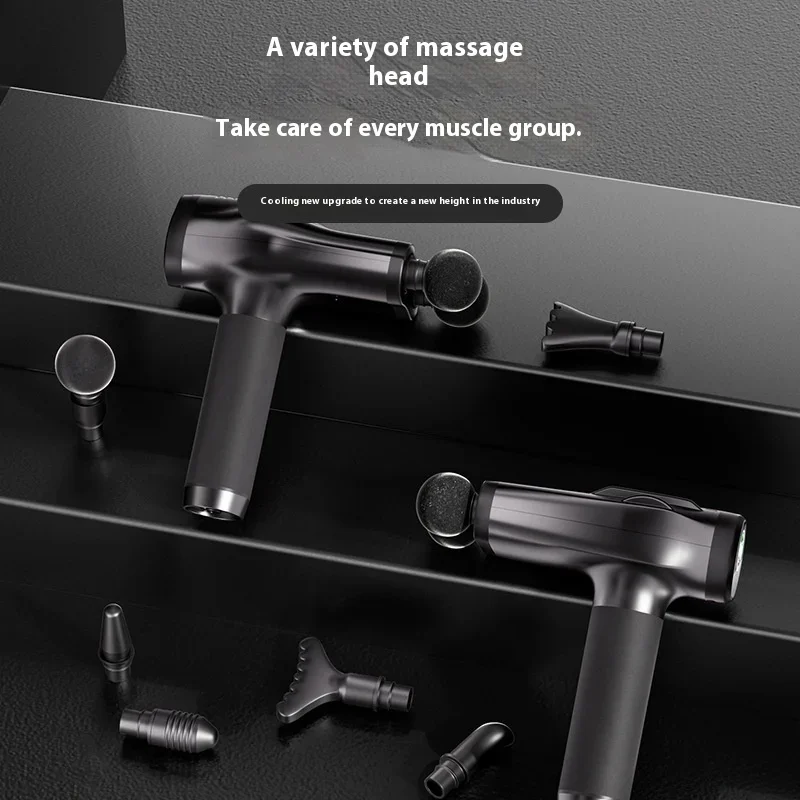 Double Head Handheld Mini Fascia Gun with Deep Tissue Percussion Muscle  Multi Functional Rechargeable Fascia Gun
