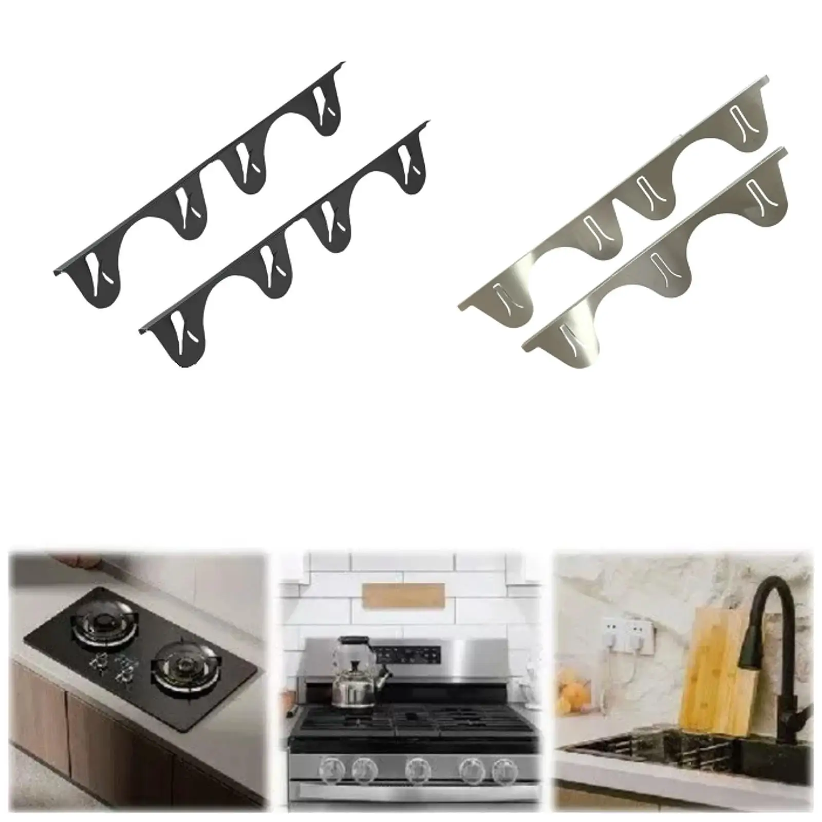 Stove Gap Covers Easy to Install Range Trim Kits Easy to Clean Stove Gap Filler for Restaurant Hotel Countertop Dining Room