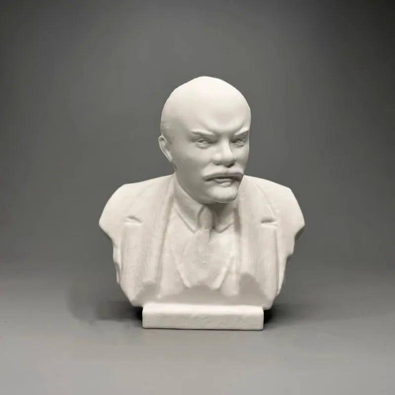 Lenin\'s Great Man Gypsum Statue Art Sculpture Desktop Decoration Advanced Bookshelf Wine Cabinet Decoration Birthday Gift
