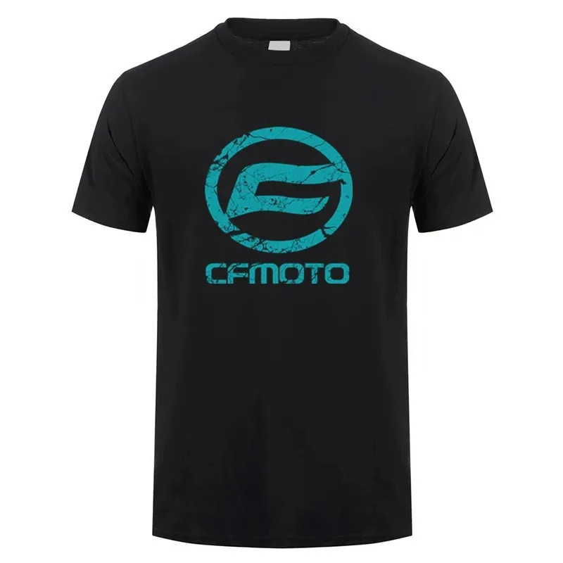 2024 New Cfmoto T Shirt Fashion Men Summer Print  Round neck Short Sleeve Cotton T-shirts Cool Cfmoto Man Clothing T Shirt