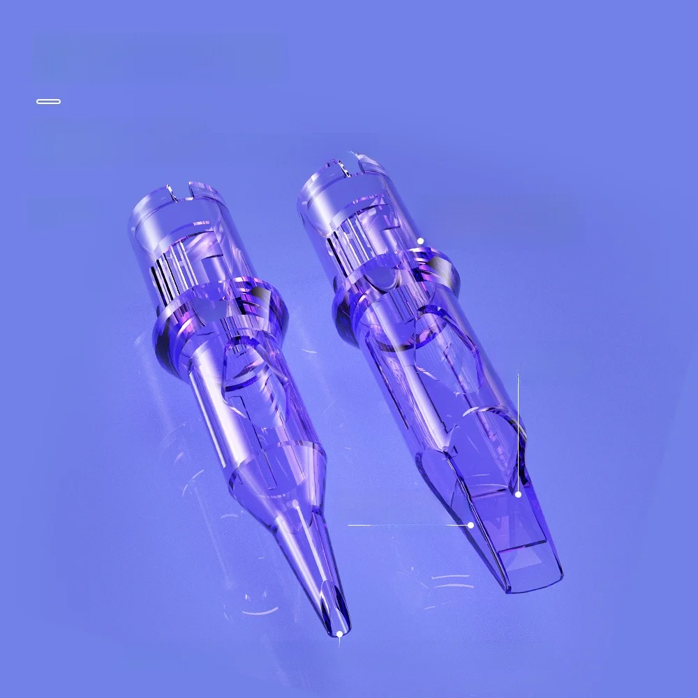 MAST pro 小型パープルニードル電流計 リップブラッシュ アイライナー タトゥー美容ツール 0本一体型ニードルセット