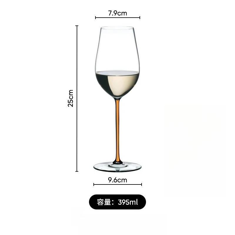 Champagne handmade crystal glass white wine glass