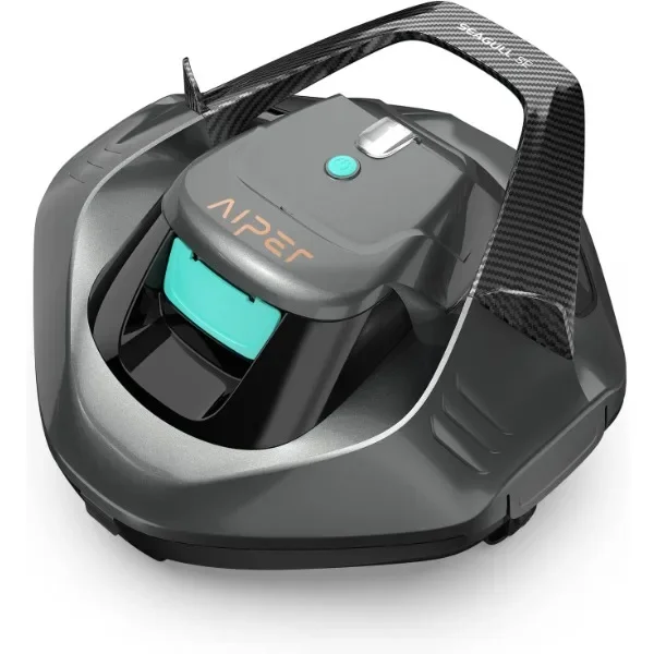 

AIPER Seagull SE Cordless Robotic Pool Cleaner, Pool Vacuum Lasts 90 Mins, LED Indicator, Self-Parking