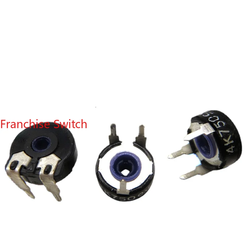 10PCS Adjustable Resistance PT10V10-472A PT10-4.7K Horizontal Hexagonal Hole Potentiometer