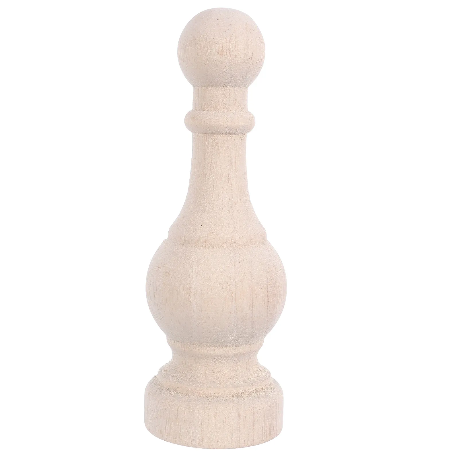 Solid Wood Carved Column Head Cap for Supporting Columns Verandas Terraces Classic European Style Decor