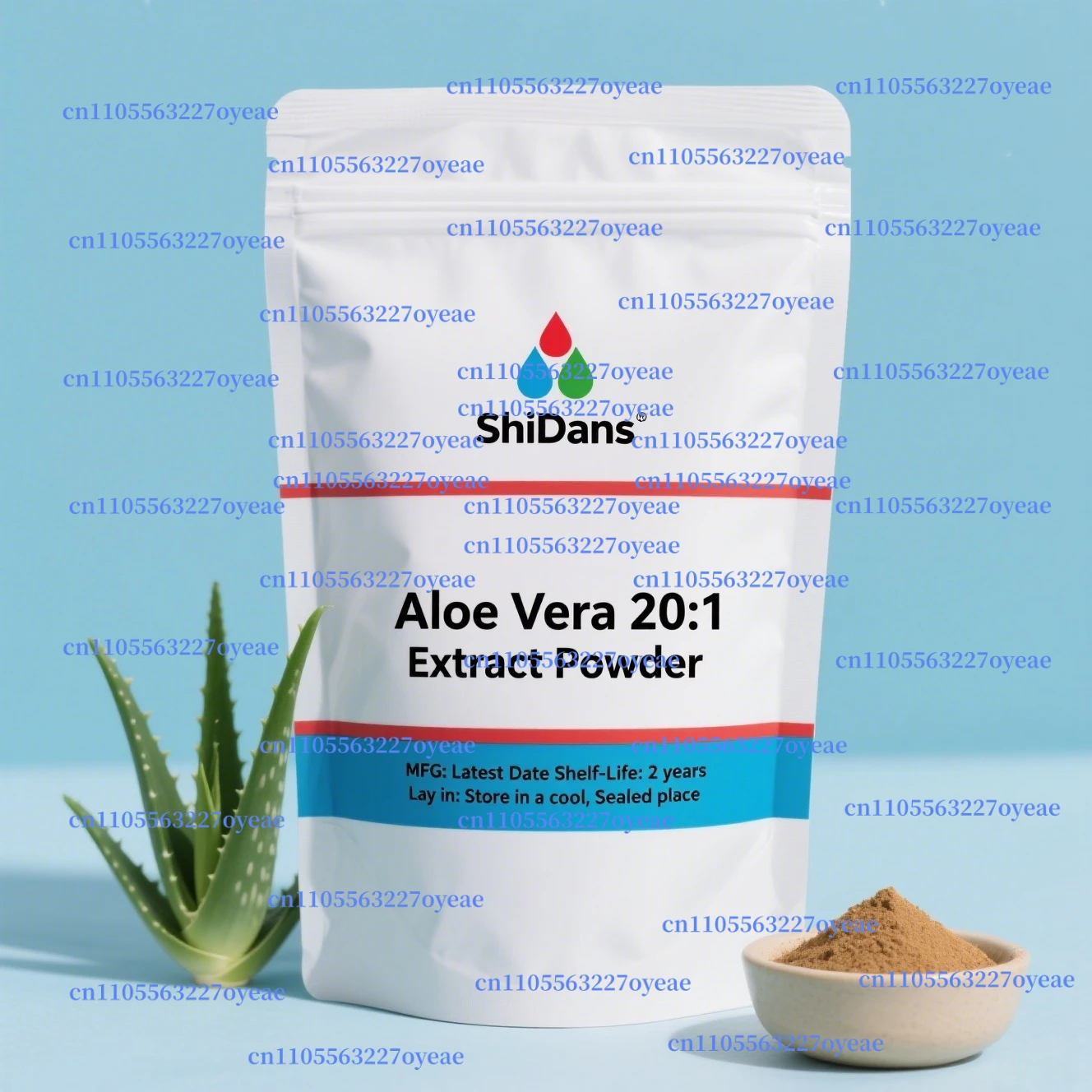 50–1000 g natürliches Aloe Vera-Extrakt-Pulver, Anti-Aging, Hautaufhellung und feuchtigkeitsspendend, antibakteriet