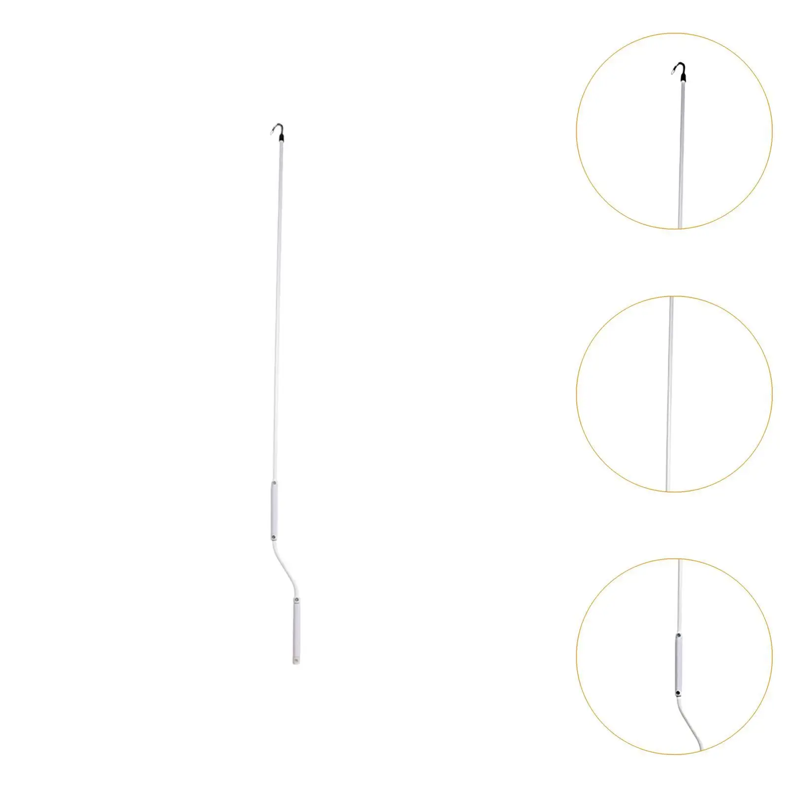 Curtain Crank Handle Parts Sturdy 1.2m Lightweight Steel ABS Reliable Accessory for Home Outdoor Shade