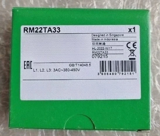 Brand New RM22TA33 Three-Phase Asymmetry Control Relay 2C/O Expedited Shipping