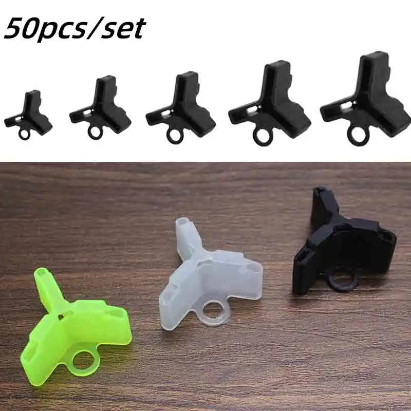 50PCS Black/green Lightweight And Durable Treble Hooks Sheath Case Safety Protector Holders Case Bonnets Hook Sheath Cover