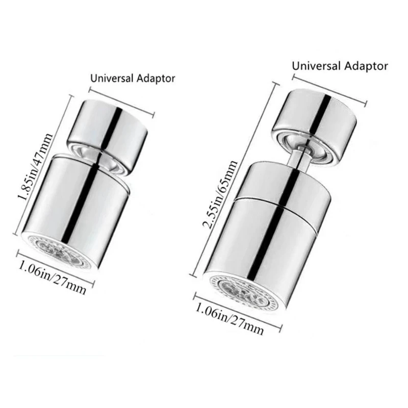 Adaptador giratório para cozinha, filtro respingo, cabeça de pulverizador, modo duplo, saída de água, extensor de torneira, preto, 720 °, latão,