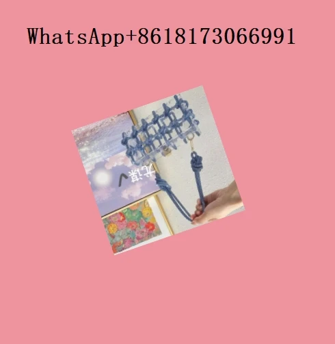 Shiny diamond transparent acrylic box banquet rhinestone hand-woven rope small armpit clutch bag.