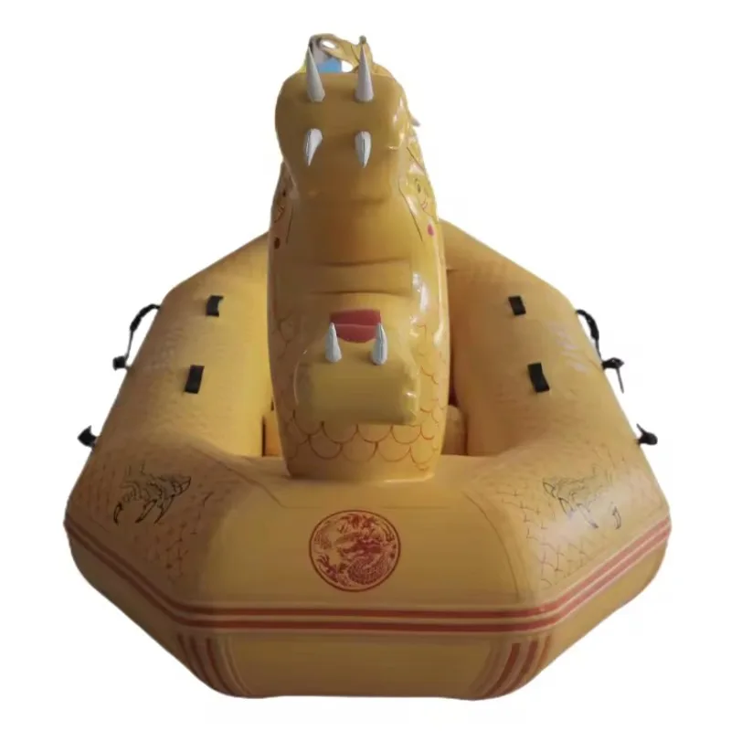 Multifunctional inflatable dragon boat durable and resistant team building fishing dual-purpose