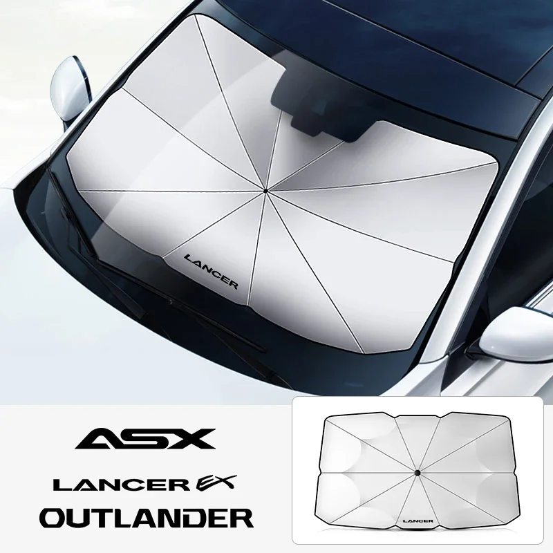 

Car Windshield Sunshade Umbrella For Mitsubishi Outlander Lancer 9 EX ASX Pajero L200 Colt Eclipse Ralliart Delica auto parts