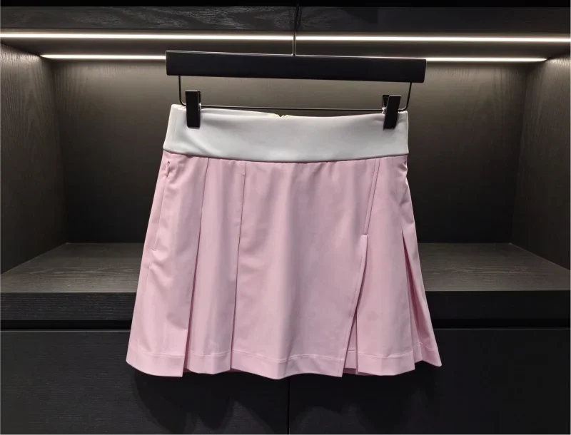 Ladies Autumn Winter A-Line Golf Skirt Slim Fit Versatile Mini Skort Outdoor Sports Golf Clothing