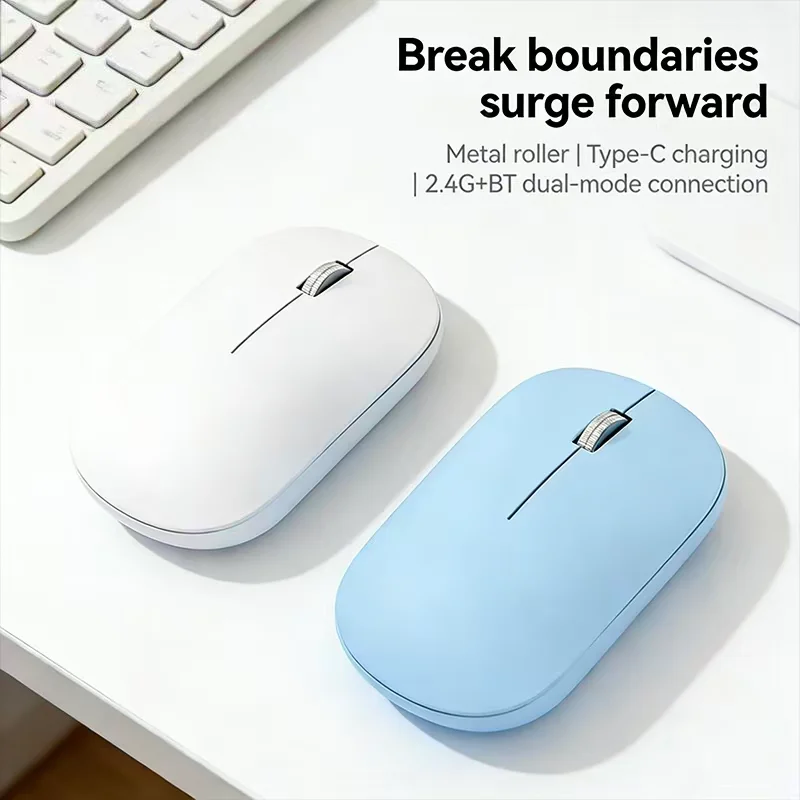 

2.4G Dual-Mode Wireless Mouse Gaming Mouse Rechargeable Bluetooth Silent Mouse Ergonomic Lightweight Office Universal Mice New