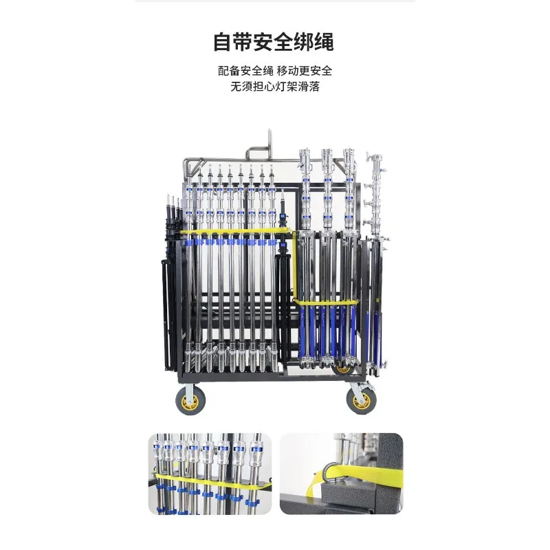 Film and Television Equipment Crew Multifunctional Cart Professional Director Cart Magic Legs Steel Legs Flag Board Storage