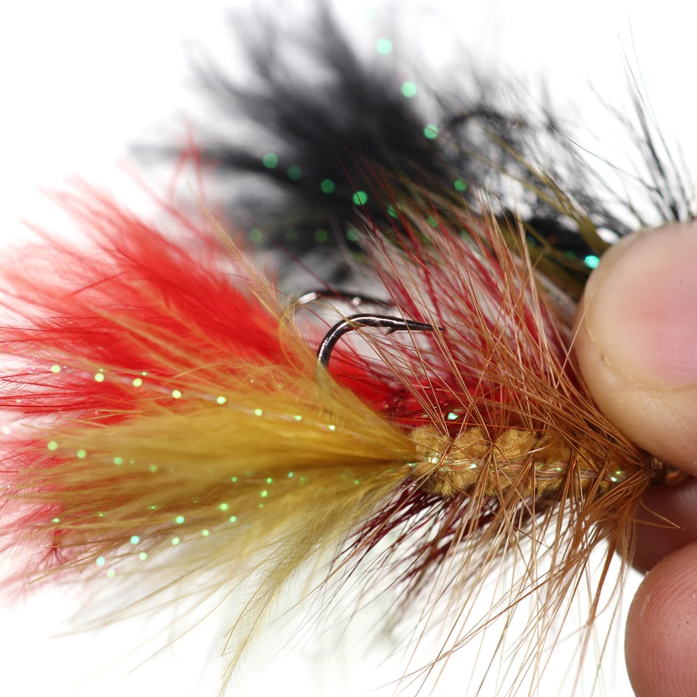Vitwins Bugger de cobre con cuentas y lana ninfa streamer impermeable - imagen 5