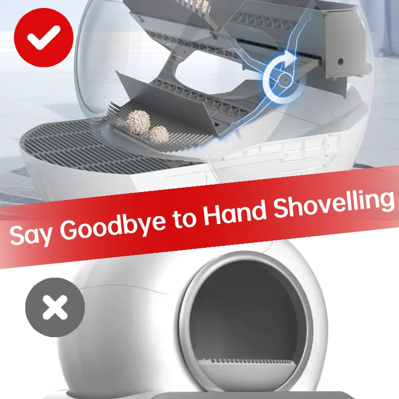 W pełni zamknięta i samooczyszczająca się kuweta dla kota Nowa automatyczna toaleta dla kota i piaskownica Premium akcesorium dla kota