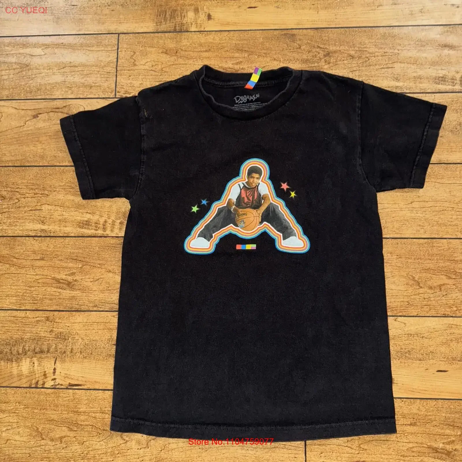Degrassi Drake T Shirt Black Small 17x23 5 vintage Washed Slightly graphic Stylish Soft Top For Everyday Wear Breathable homme