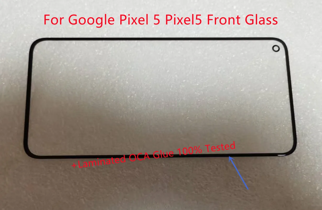 6.0''Inch For Google Pixel 5 Pixel5 Front Glass Touch Screen Panel + OCA Glue