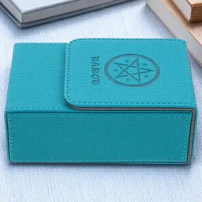 

Tarot Storage Box Card Organizer Container Holder for Cards Envelopes Postcards Game Cards Small Light Purple Portable with Lid