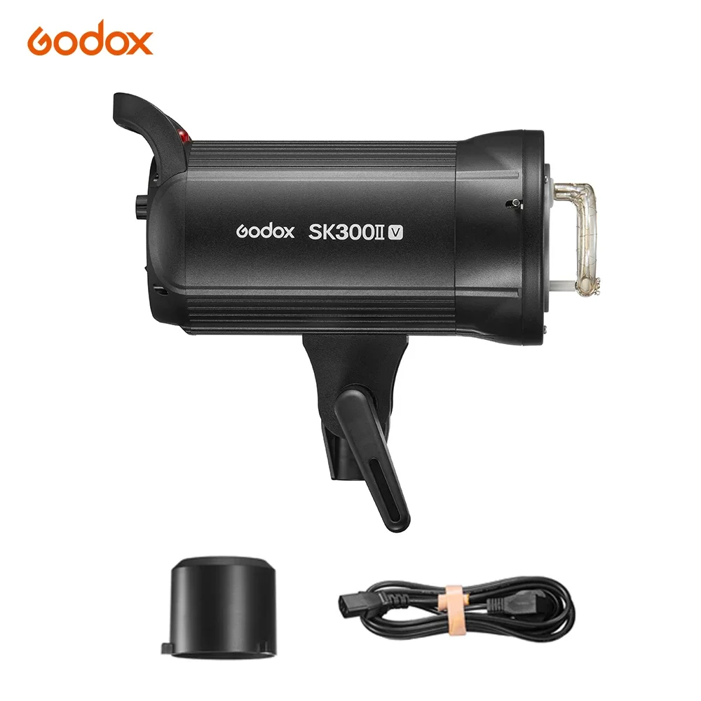 Godox SK300IIV Professional Studio Flash Light 5600±200K 2.4G X Wireless System Bowens Mount Strobe Light with LED Modeling Lamp