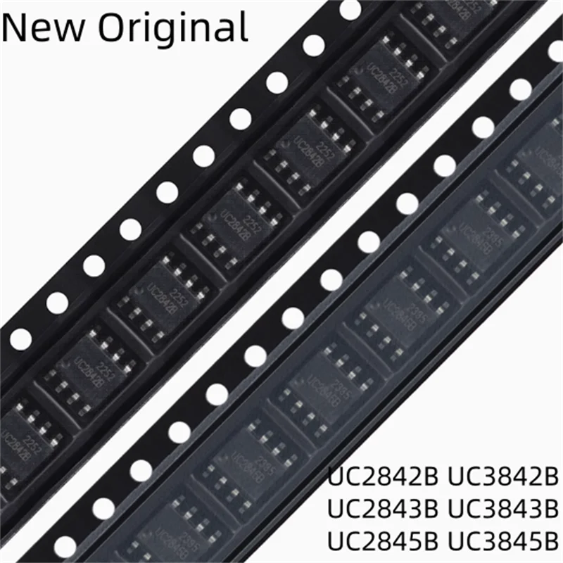 xkss 10pcs New Original UC2842B UC2843B UC2845B UC3842B UC3843B UC3845B High-performance PWM Controller Chips  SOP8