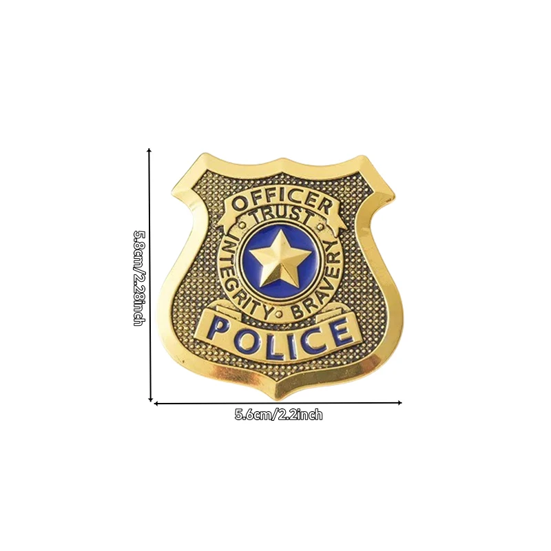 Broche de Anime Zootopia Judy Hopps, insignia de dibujos animados de Zootropolis, broche de Metal de policía, bolsa de ropa, Pin, accesorios, regalo de Navidad