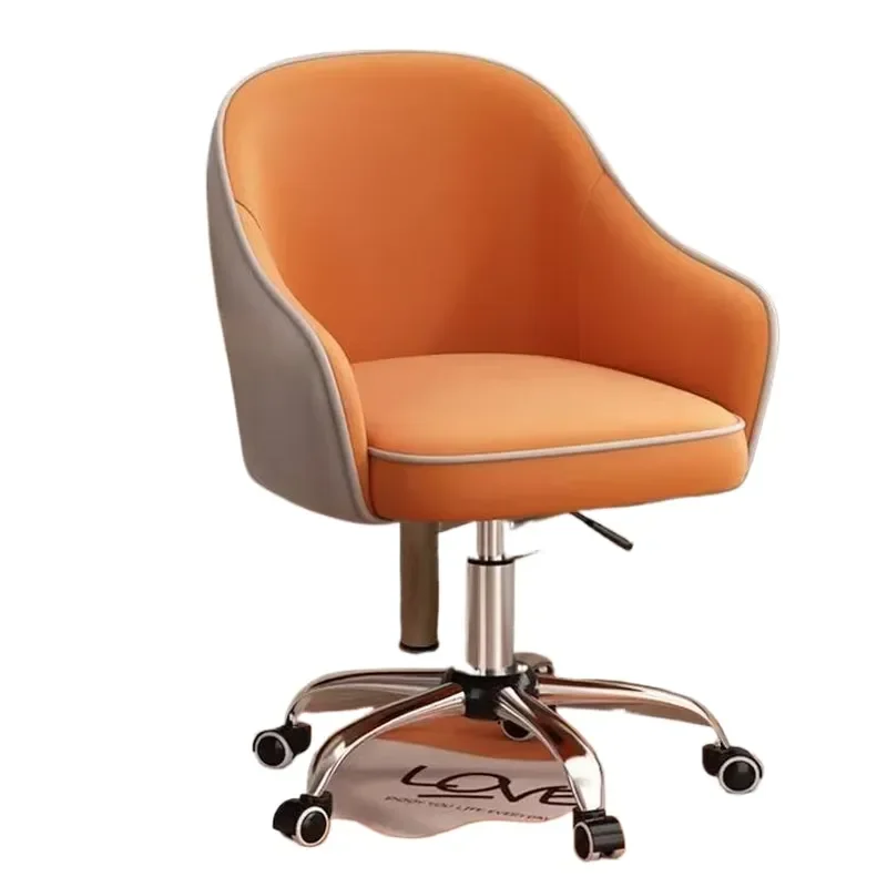 Light Luxury Universal Wheel Computer Chair Sedentary Comfort Not Tired Lifting Makeup Chair Thickened Soft Bag Office Chair