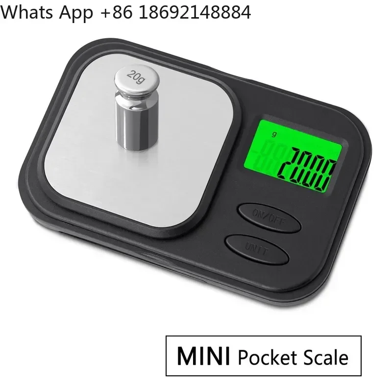 Electronic Scale for Baking Jewelry 0.01g Precision Portable Pocket Mg Scale for Mini Jewelry Weighing
