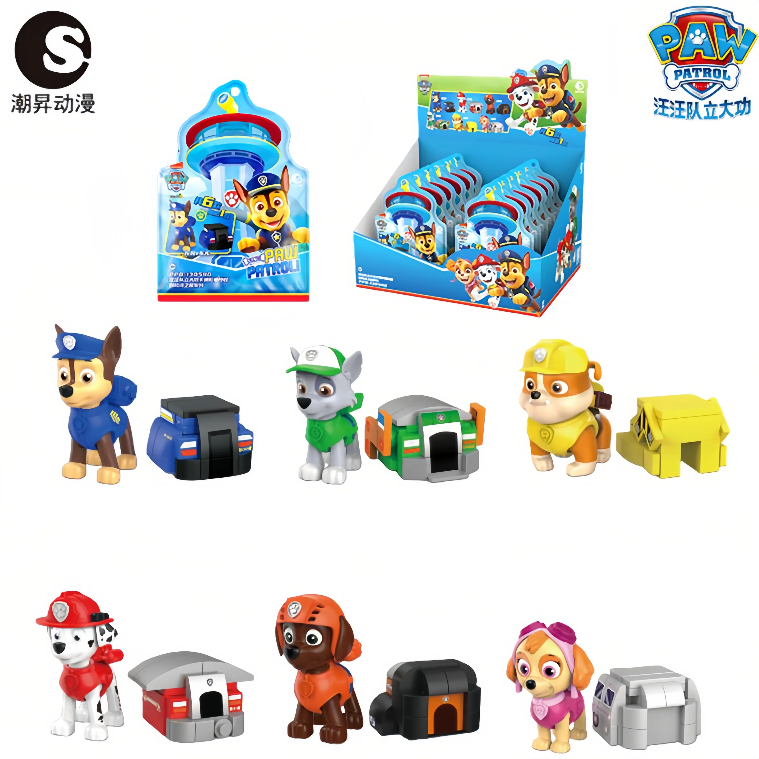 

Набор конструкторов PAW Patrol Blind Box, 6 стилей: Чейз, Маршалл, Рабл, Роки, Зума, Скай, коллекционные мини-фигурки, игрушка-подарок