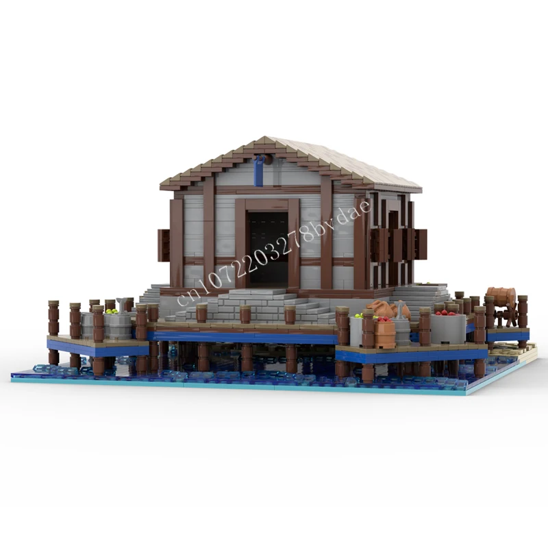 2771PCSAge of Empires - Dock MOC Creative street view DIY Model Building Blocks Architecture Education Assembly Toys Gifts