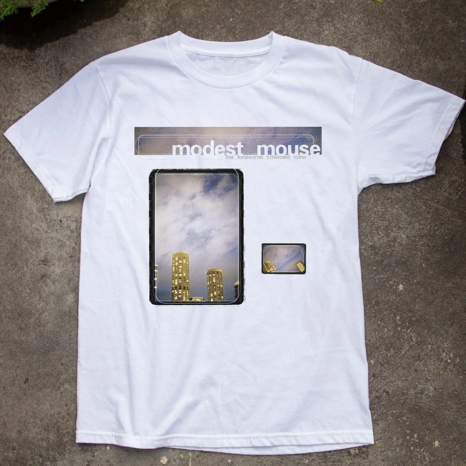 Vtg Modest Mouse- The Lonesome Crowded West Cotton White Shirt S-3XL Fastship