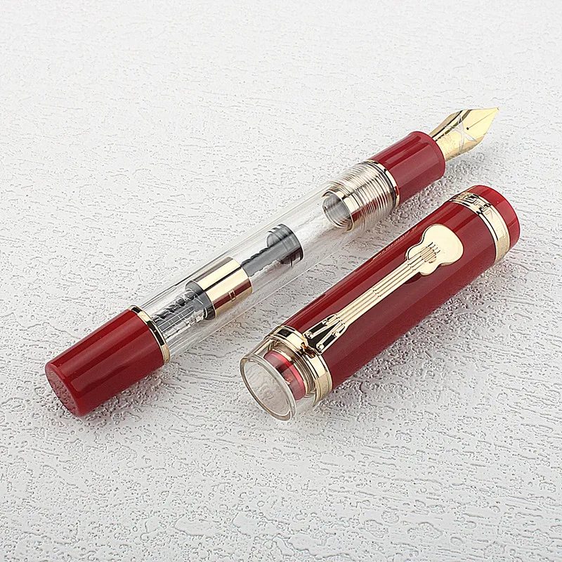 Jinhao 1935 TIANDAO Fountain Pen Luxury Guitar Clip F/M Sword Nib Writing Calligraphy Ink Pens Office School Supplies Stationary