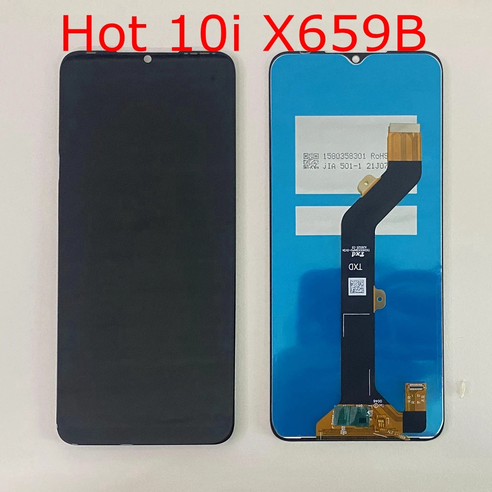 For Infinix Hot 10 Play X688C LCD Display Touch Screen Digitizer For LCD Hot 10 X682B Hot 10s 10t X689 10i Hot 10 Lite X657B LCD