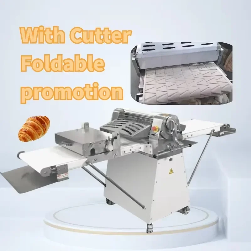 Reversible Laminadora Y Cortadora De Masa Croissant Puff Pastry Roller Donut Dough Sheeter/Cutter Cutting Machine Customized
