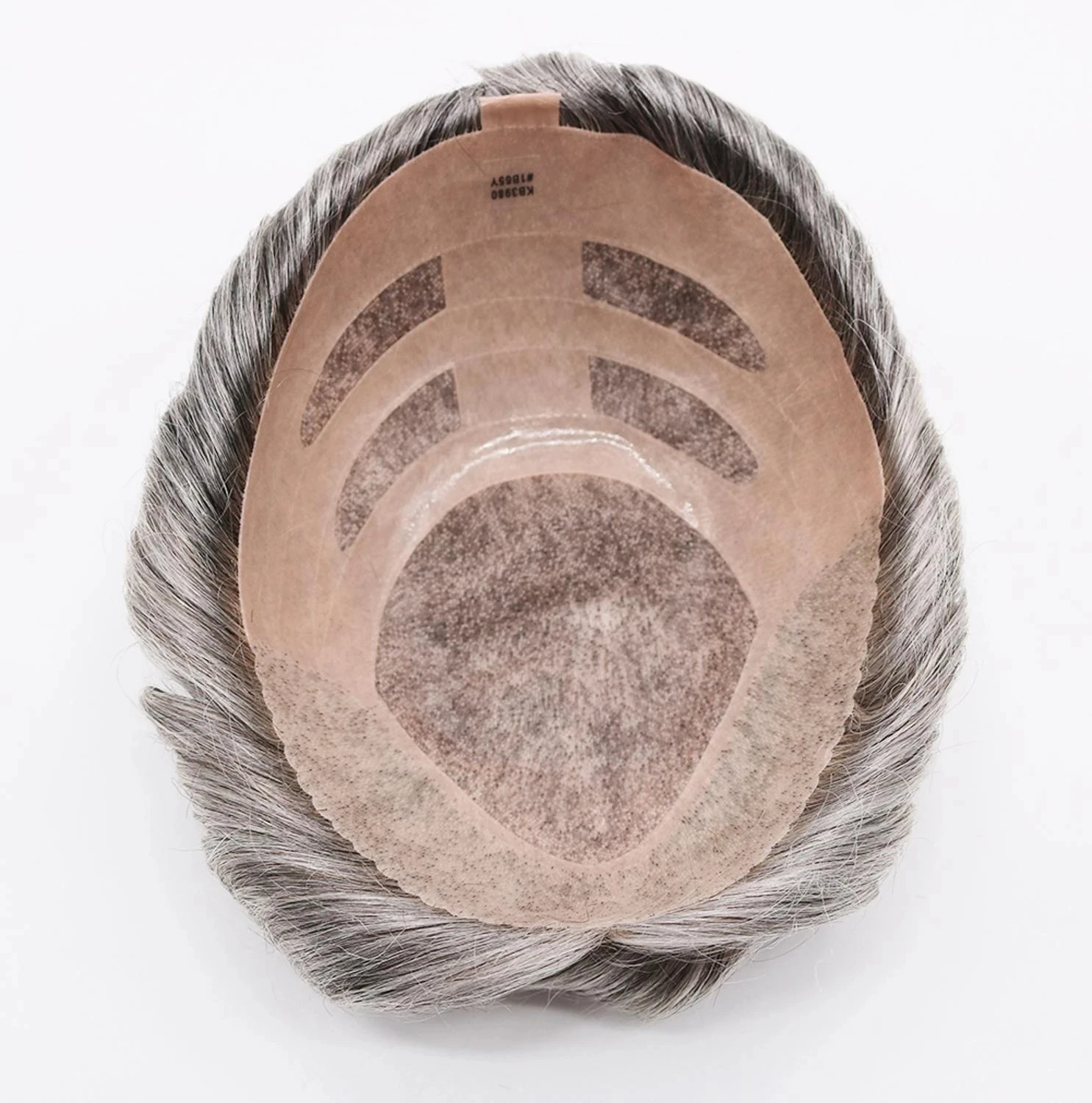 شعر بشري فائق التحمل للرجال شعر مستعار أشقر رمادي أسود 1B80 550 # الشعر المستعار شعري طبيعي NPU BOND الشعرية الاصطناعية #5