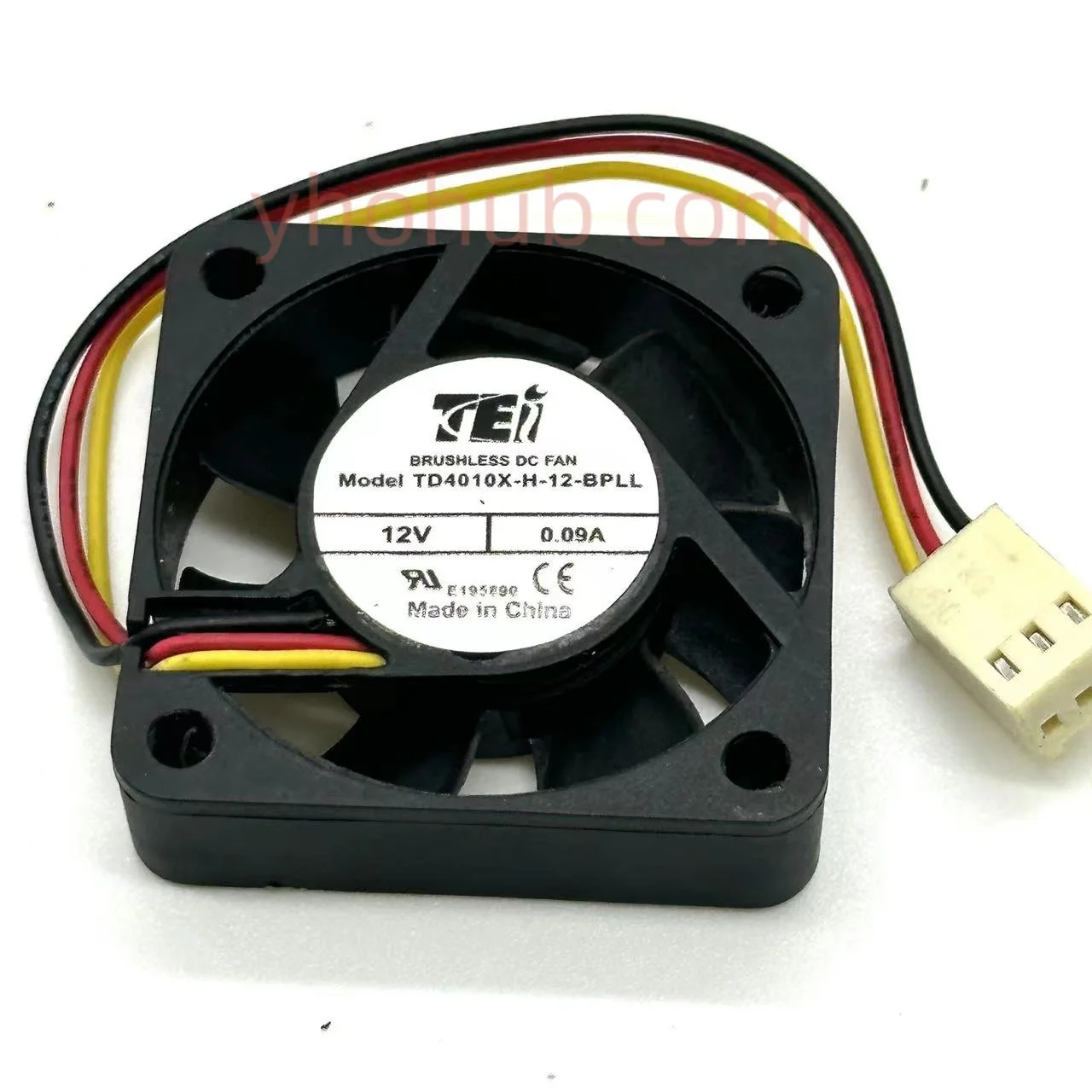 

T&T TD4010X-H-12-BPLL DC 12V 0.09A 40x40x10mm 3-Wire Server Cooling Fan