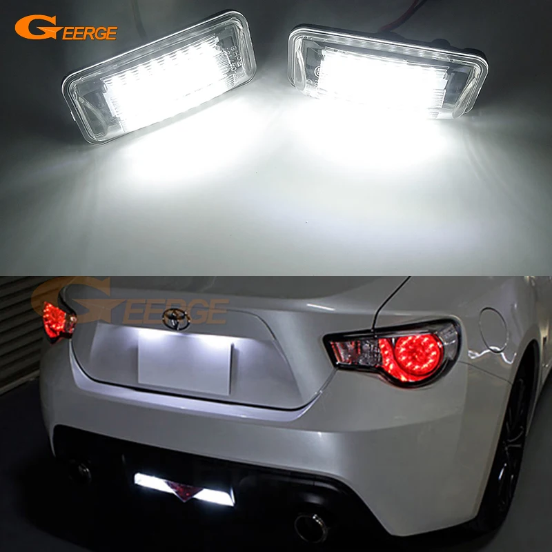 

For Subaru BRZ Impreza WRX STI Legacy XV Crosstrek Scion FR-S FRS Toyota FT-86 GT86 Ultra Bright Led License Plate Lamp Light