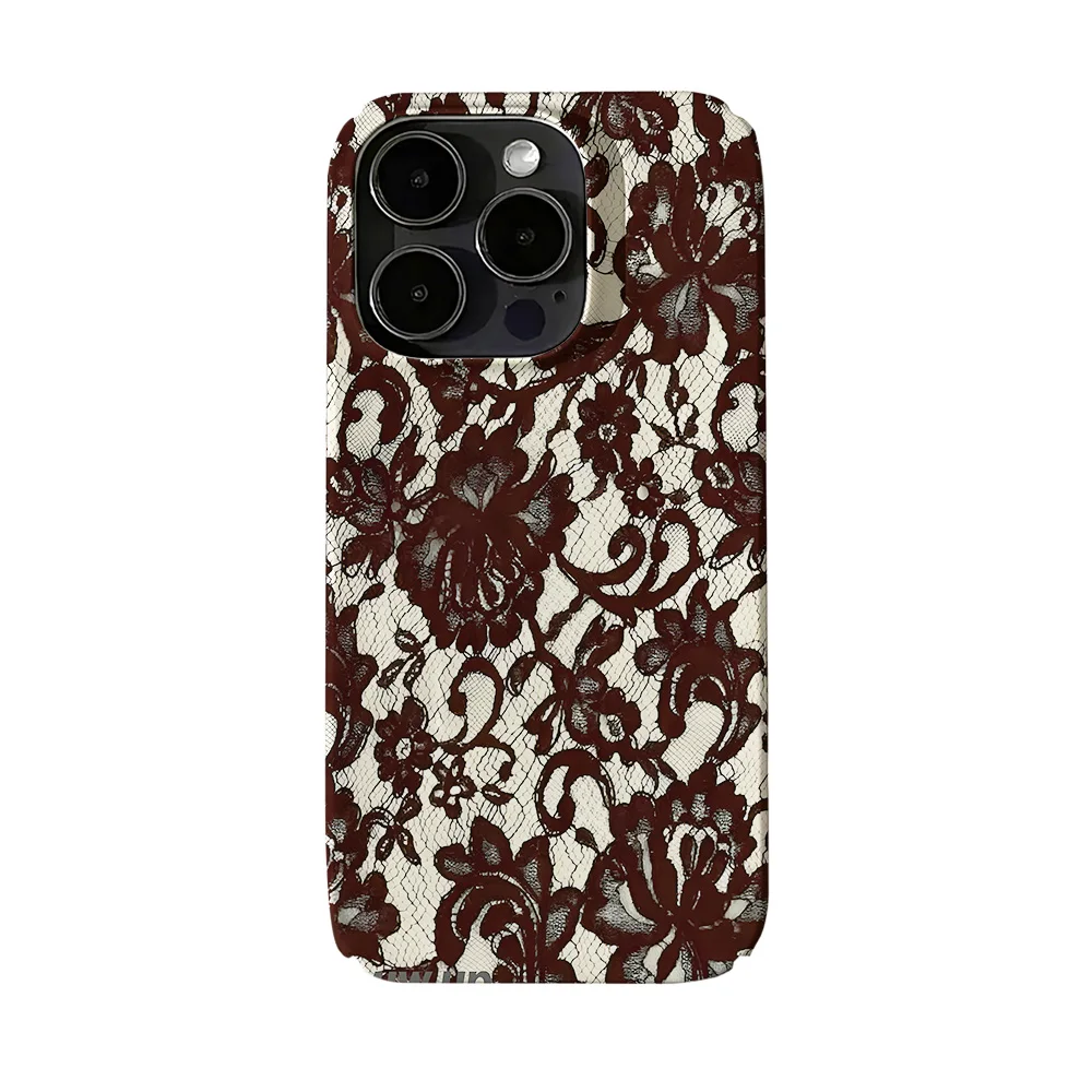 Personalisierte Spitzen-Handyhülle für iPhone 17 16 15 14 13 12 11 Air Pro Max X XS XR XSMax 7 8 Plus Glänzende Folie Harte PC-Abdeckung – Detail 7