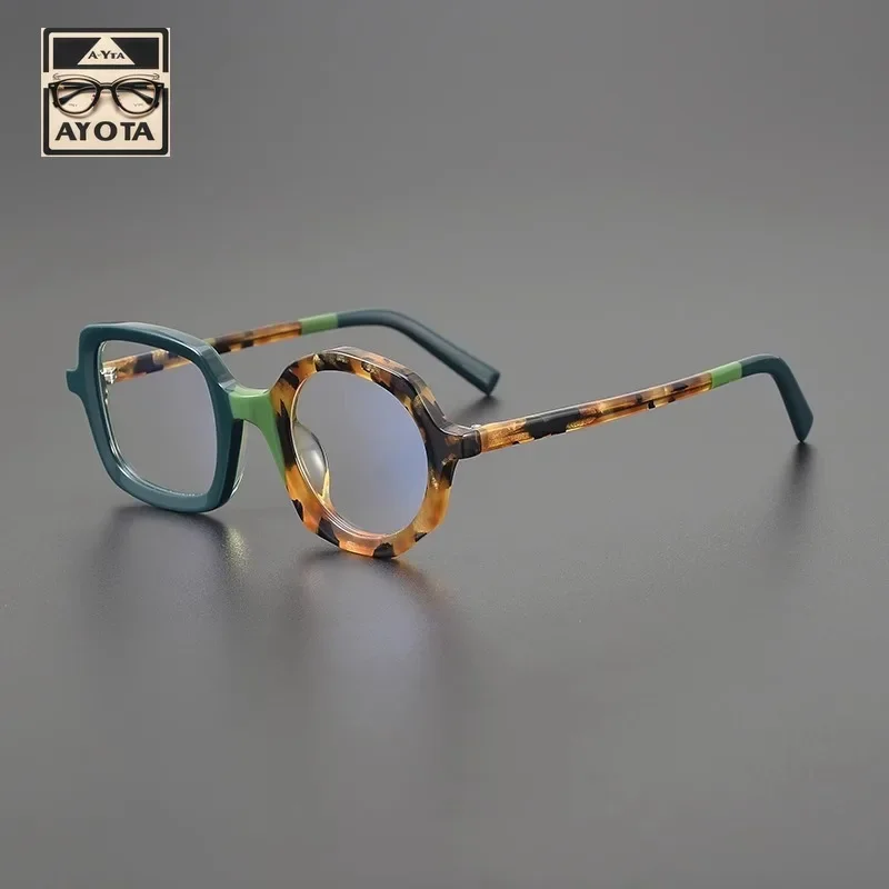 

Designer Personalized Glasses Frame Male High Quality Handmade Square Round Acetate Myopia Reading Women Prescription Eyewear