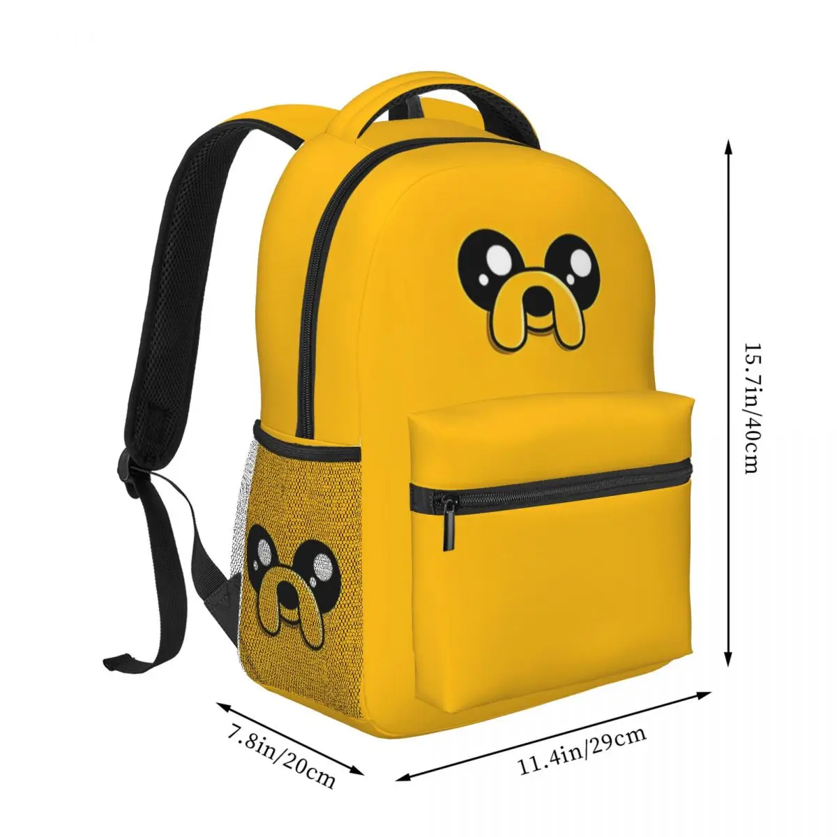 Adventure Time Jake The Dog3 Printed Lightweight Casual Schoolbag For School, Outdoor, Shopping, Office 16in