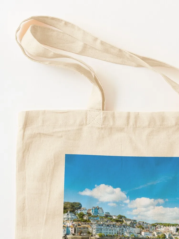 Salcombe harbour from the beach at East Portlemouth Tote Bag great bag tote bag canvas shopping logo