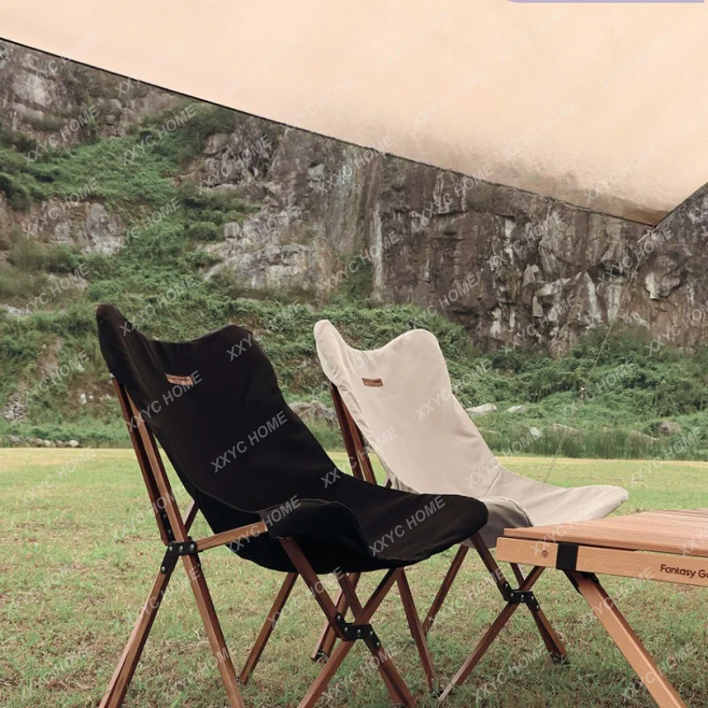 

Outdoor Folding Chair Portable Ultralight Aluminum Alloy Camping Moon Chair Director Stool Convenient Storage