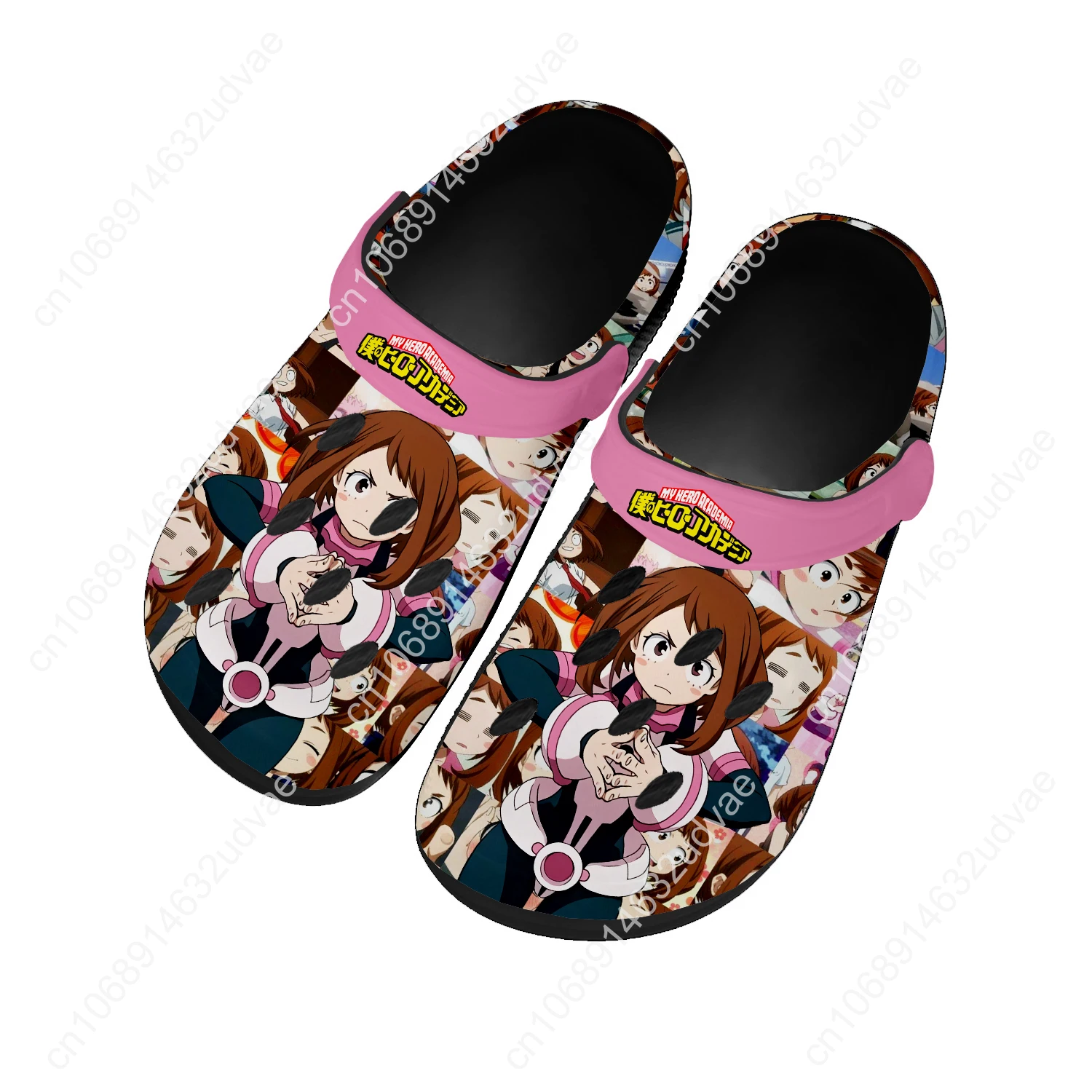 Uraraka Ochako-Sandalias personalizadas para el hogar para mujer y adolescente, calzado de agua a la moda, zuecos de jardín de animación, zapatillas transpirables con agujeros para la playa