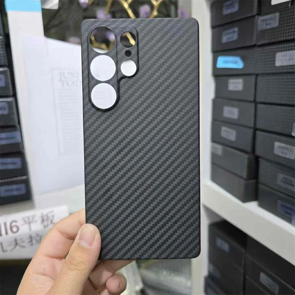 Carbon Fiber Case for Samsung Galaxy S25 Ultra Protective Case Aramid Fiber Cover for Galaxy S25 /S25plus Phone Accessor