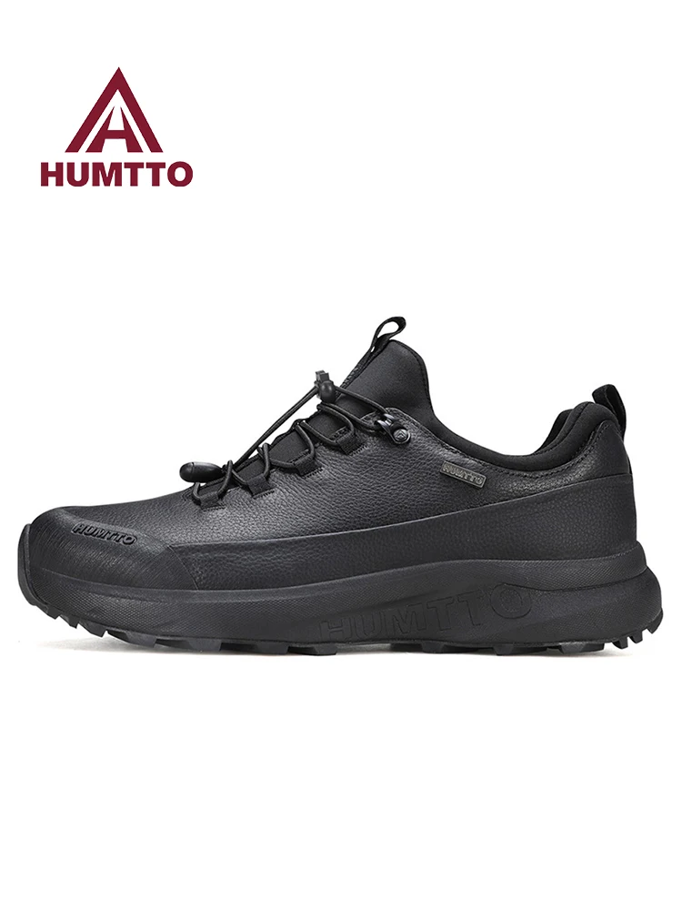 HUMTTO Cowhide Hiking Shoes Men Sports snow boots Climbing Shoes travel boots Winter Outdoor Warm outdoors Trekking Sneakers