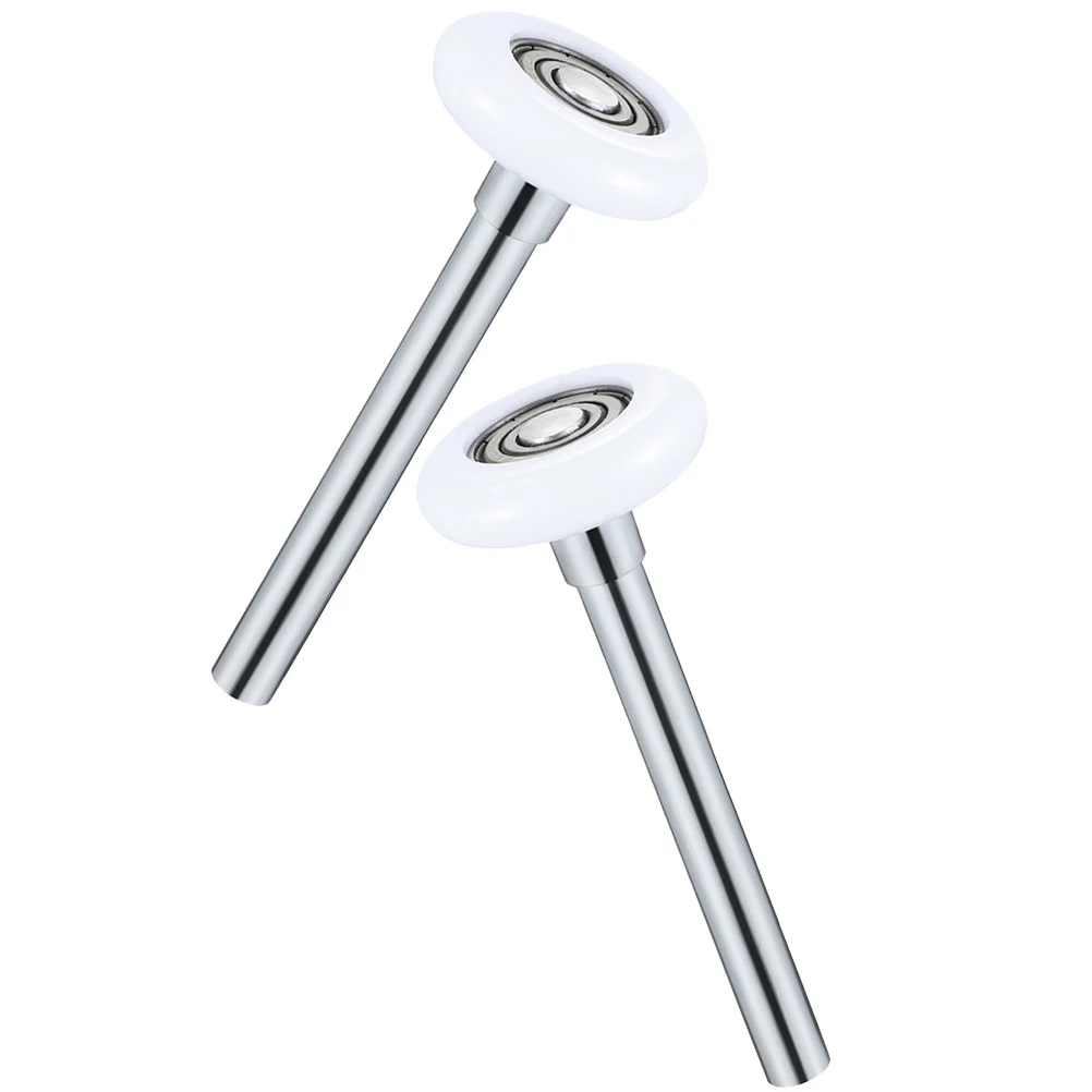 

2 Pcs Garage Door Rollers Precision Bearings Rotate Replacement Scroll Wheel Steel Metal with Stem