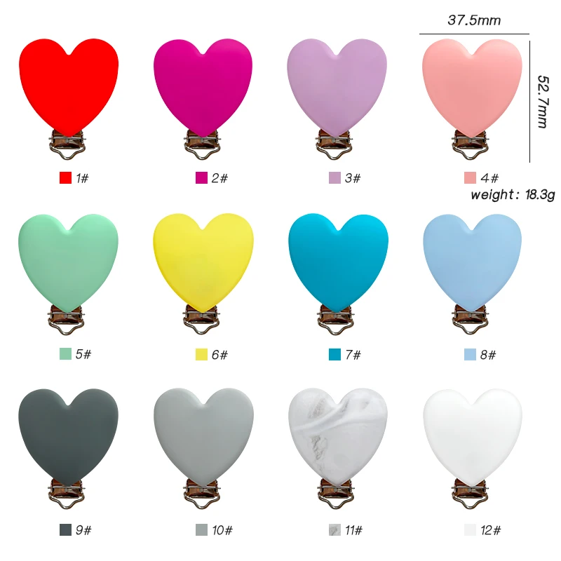 3 szt. Silikonowy Klips do Smoczka Łańcuszek Uchwyt Smoczek Klipsy do Karmienia Bez BPA Akcesoria do Łańcuszka do Smoczka